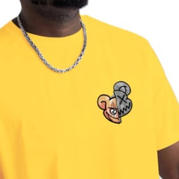 NEW - Shein Manfinity EMRG Men Plus Cartoon Graphic Tee - US-1XL (2XL) - Picture 3 of 11